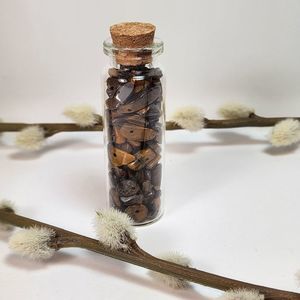 Gemstone Chip Wishing Bottle, Spells, Decor, Wicca, Boho, Spiritual